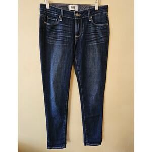 Paige Denim Jimmy Jimmy Skinny Boyfriend Dark Wash Jeans, Size 27